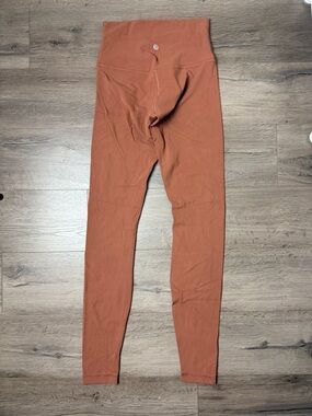Lululemon High-Rise Rust Orange Align Leggings Size 4